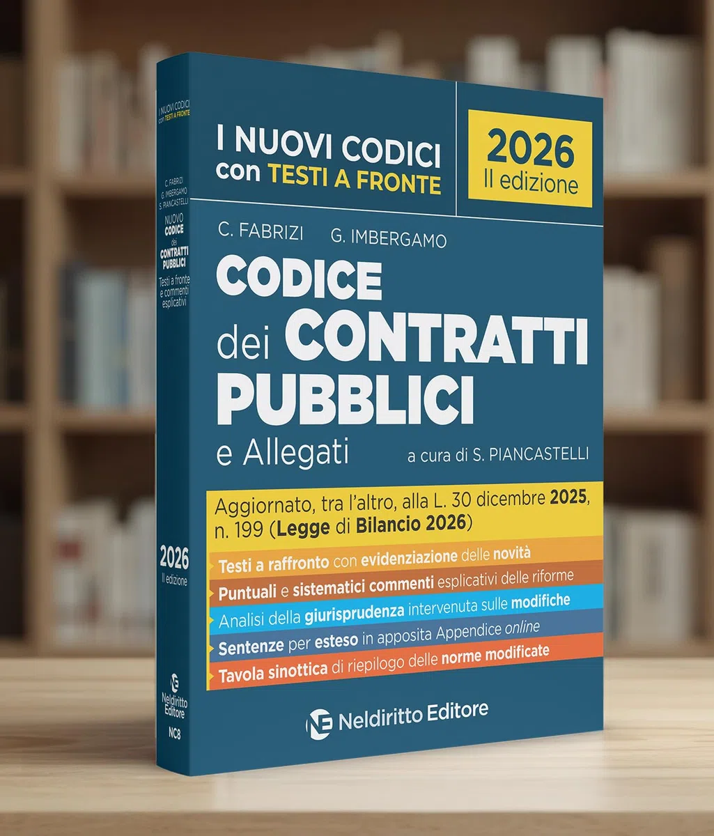 Codice dei contratti pubblici 2026 con testi a fronte