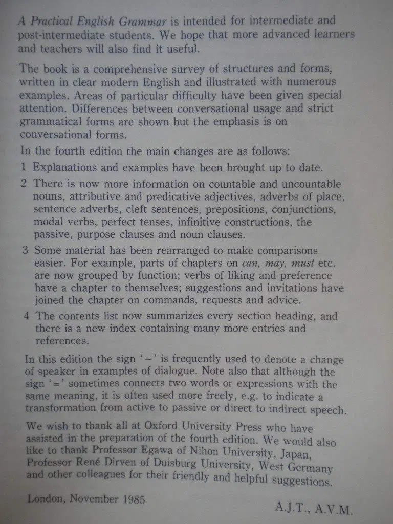 A practical English grammar. Per le Scuole superiori: A classic grammar reference with clear explanations of grammatical structures and forms.
