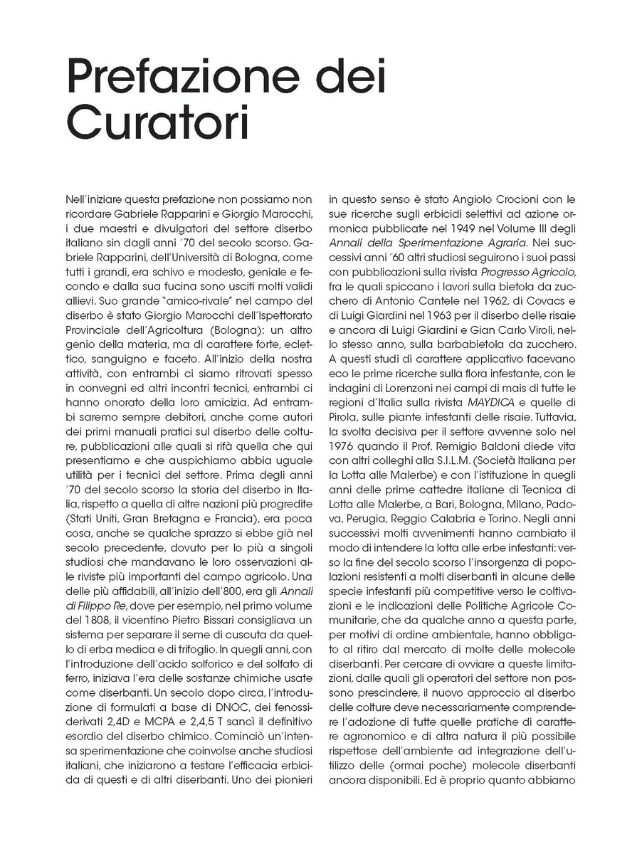 Il diserbo integrato delle colture agrarie