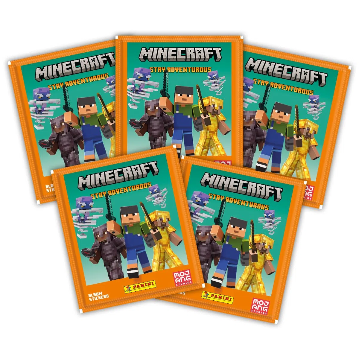 Minecraft Stay Adventurous Sticker Album Panini - Box da 36 Bustine