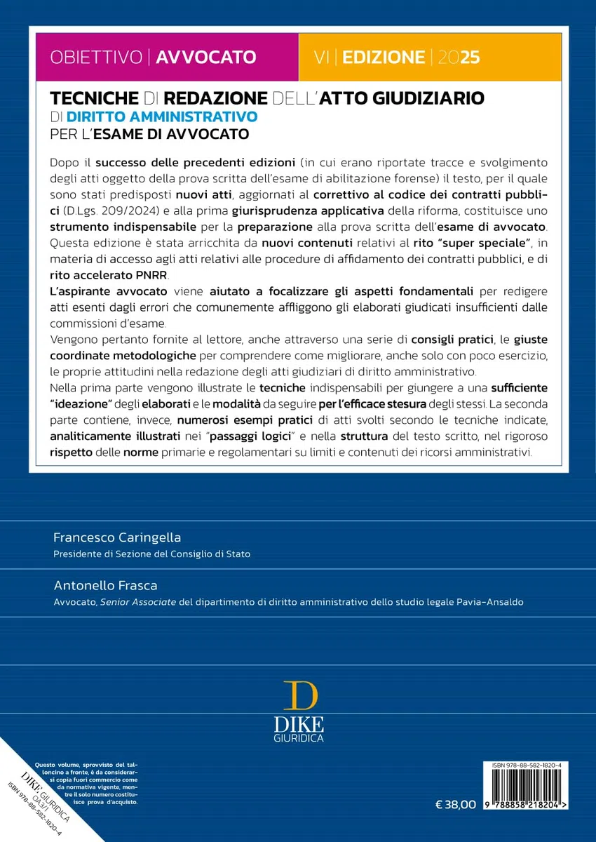 Tecniche di redazione dell'atto giudiziario di diritto amministrativo per l'esame di avvocato. Con aggiornamento online