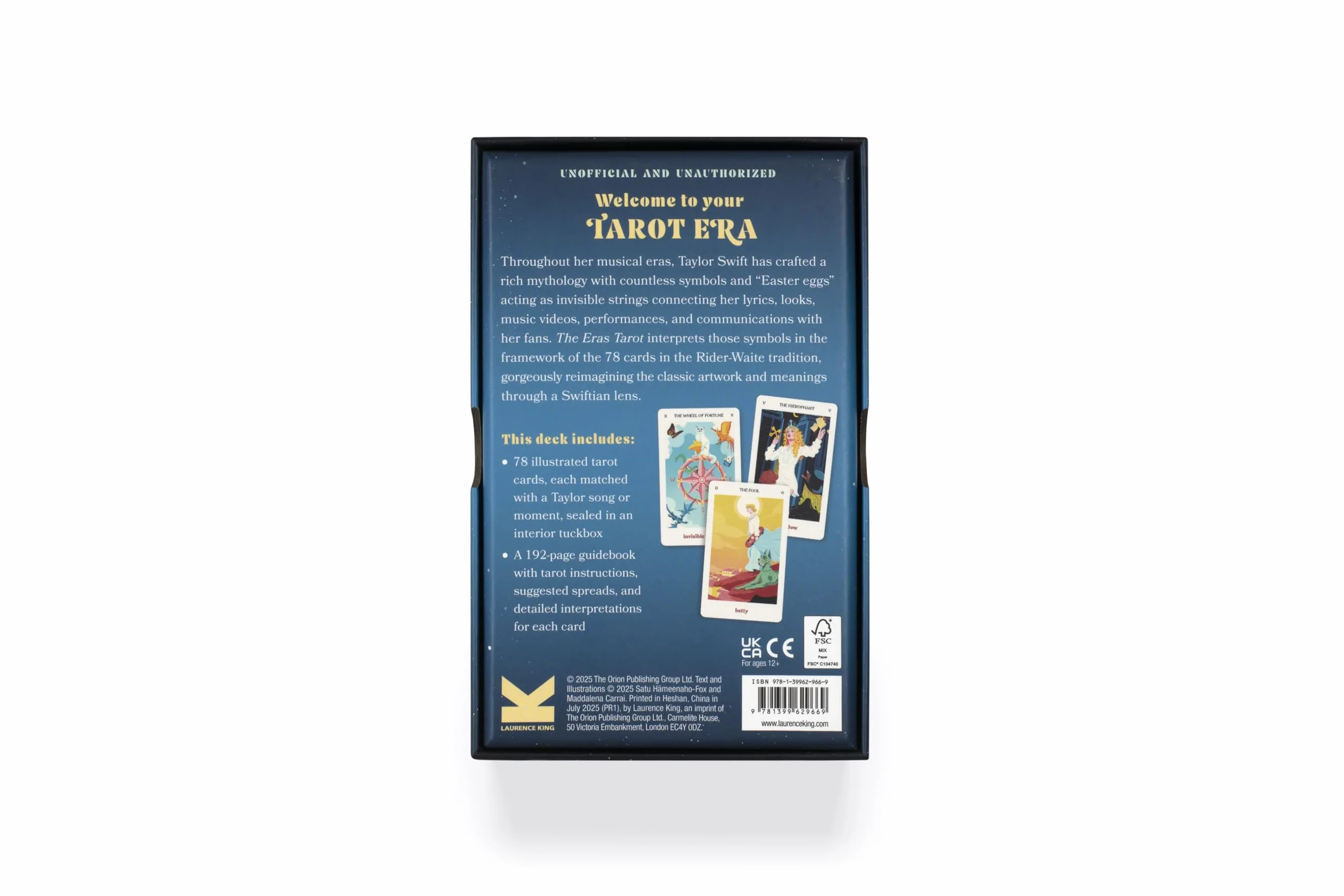 The Eras Tarot : A Deck and Guidebook Tribute to the Magic of Taylor Swift (Unofficial and Unauthorized)